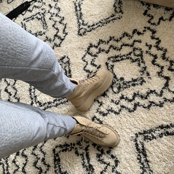 Suede combat boots -size 8.5 - Picture 12 of 13